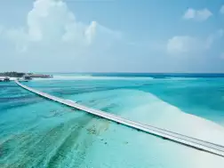 Jawakara Islands Maldives - Aerial - Bridge